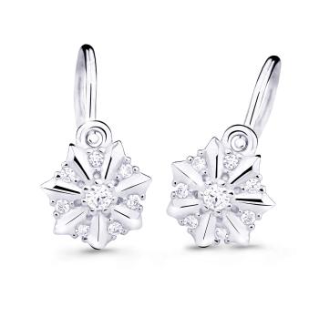 Cutie Jewellery Půvabné dětské náušnice z bílého zlata C2754-10-X-2 bílá