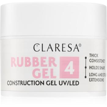 Claresa Rubber Gel Construction Gel UV/LED gelový lak pro prodloužení nehtů odstín 04 45 g