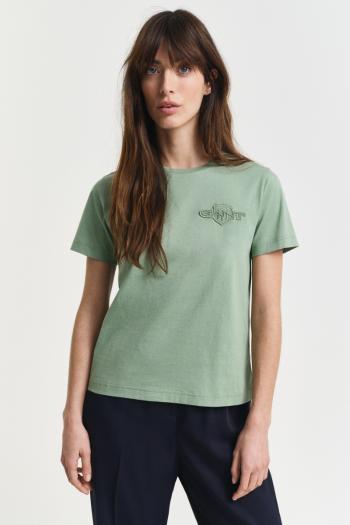 TRIČKO GANT REG TONAL SHIELD SS T-SHIRT KALAMATA GREEN