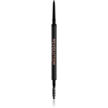 Makeup Revolution Precise Brow Pencil precizní tužka na obočí s kartáčkem odstín Brown 0.05 g