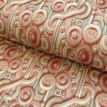 Úplet VISCOSE Unity orange digital print