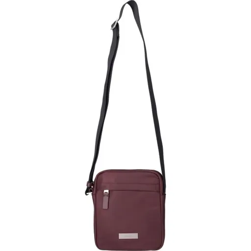 Calvin Klein SLEEK REPORTER Taška přes rameno, vínová, velikost