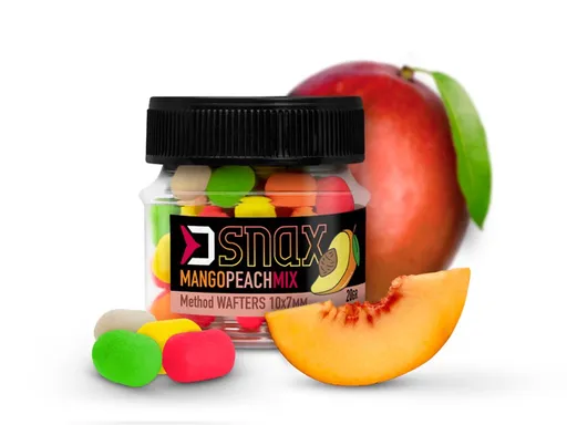 Delphin Nástraha Dumbells Mix D Snax Waft 10x7mm 20g - Mango - Broskev,Delphin Nástraha Dumbells Mix D Snax Waft 10x7mm 20g - Mango - Broskev