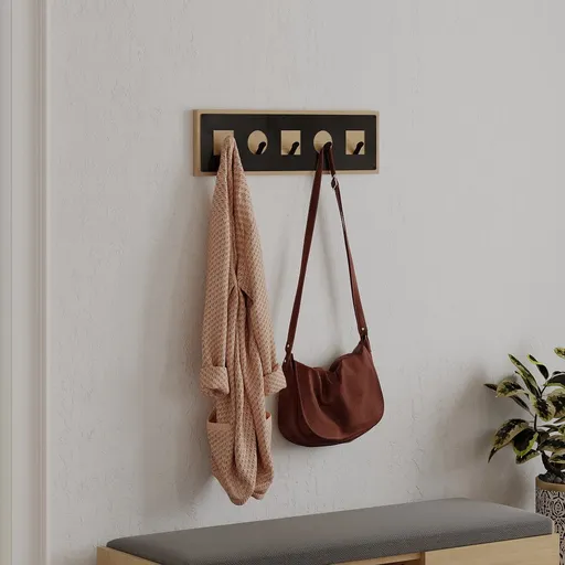 Coat Hanger Icon Hanger - Sapphire, Oak