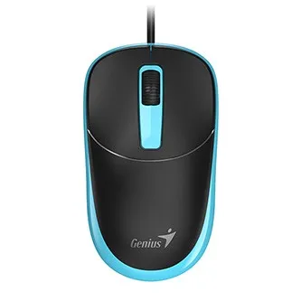 Myš drátová, Genius DX-123, černo-modrá, optická, 1200DPI