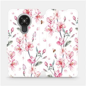 Flipové pouzdro na mobil Nokia 5.3 - M124S Růžové květy (5903516259342)