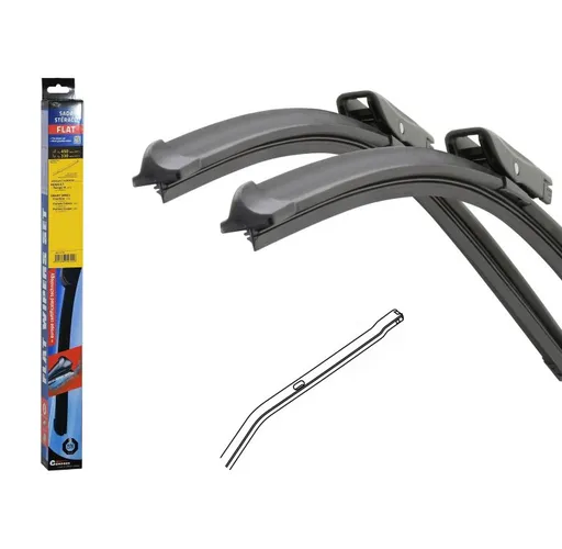 Compass 69795 Stěrače Flat set (bolt) - 480 + 330 mm