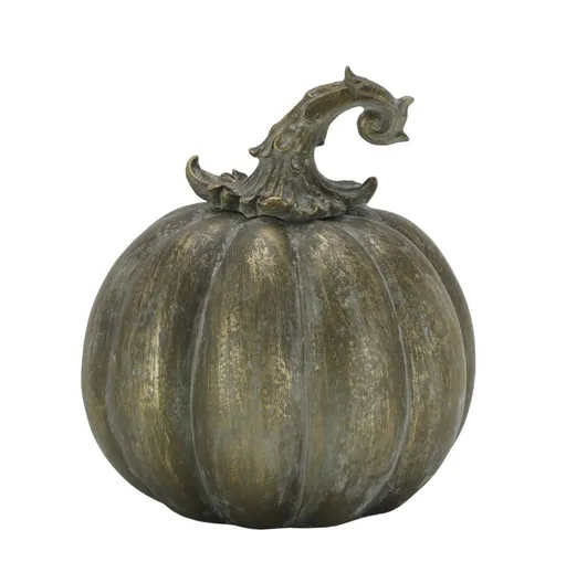 Mosazná antik dekorace dýně Millani L - Ø 17*20 cm Chic Antique