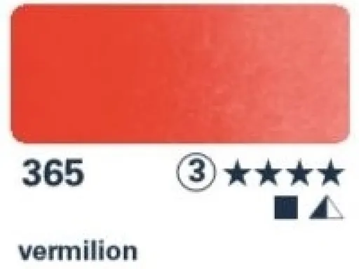 Akvarelová barva Horadam 1/2 – 365 vermilion