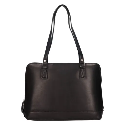 Dámská kožená kabelka na notebook The Chesterfield Brand Selvino - černá