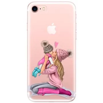 iSaprio Kissing Mom - Blond and Girl pro iPhone 7/ 8/ SE 2020/ SE 2022 (kmblogirl-TPU2_i7)
