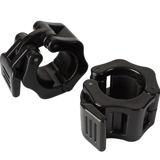 Rychloupínací uzávěry na činku 30 mm, černé, pár