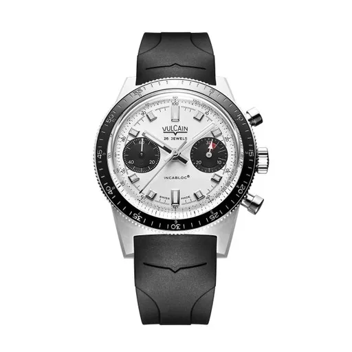 Vulcain Skindiver Chronograph White - Vulcain Rubber