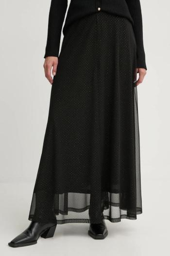 Sukně Bruuns Bazaar černá barva, maxi, áčková, BBW4253