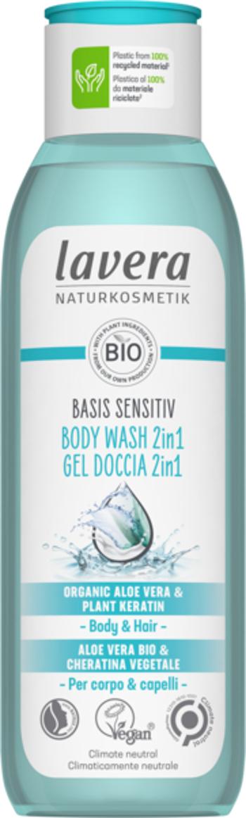 Lavera Sprchový gel na tělo a vlasy s neutrální přírodní vůní pro suchou a citlivou pokožku 2 v 1 Basis sensitiv (Body Wash) 250 ml