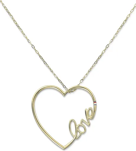 Tommy Hilfiger Dlouhý ocelový náhrdelník se srdcem 2700908