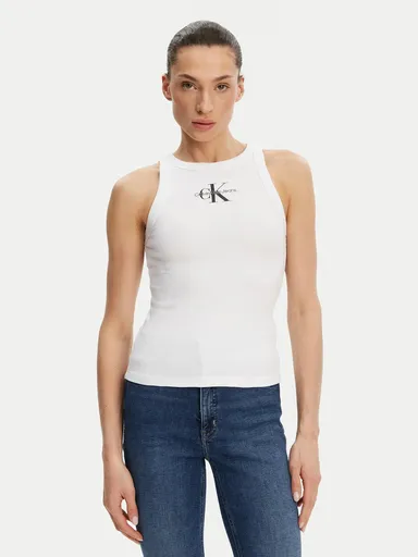 Calvin Klein dámské bílé tílko J20J225301 M