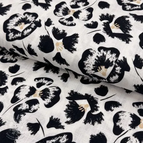 Viskóza se lnem Cayena design A digital print