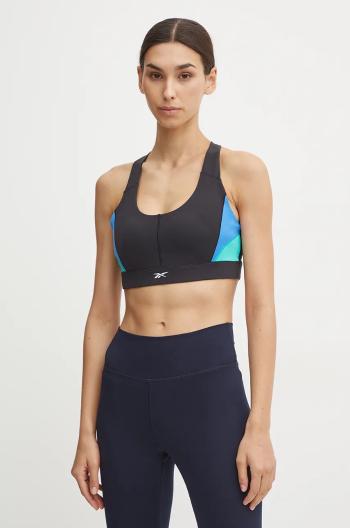 Sportovní podprsenka Reebok Lux Colourblock černá barva, 100205636