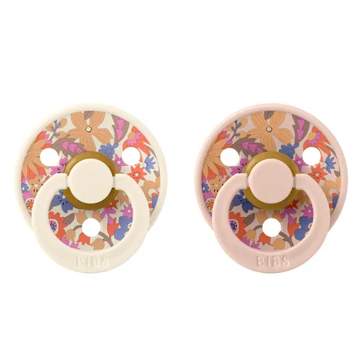 BIBS x Liberty Dudlíky z přírodního kaučuku Colour 2ks, velikost 1 - Blossom Blush Mix