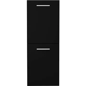 Koupelnová skříňka černá 30 x 30 x 80 cm dřevotříska 804989 (1327,69)