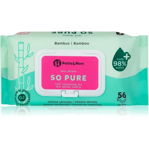 Petite&Mars So Pure vlhčené ubrousky pro děti 56 ks