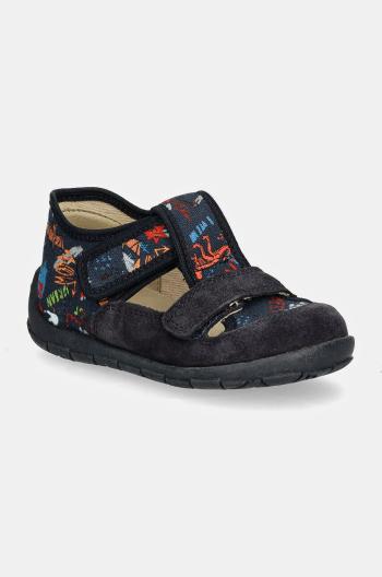 Dětské papuče Froddo CLASSIC SLIPPERS modrá barva, G1700400