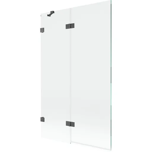 MEXEN/S Lunar vanová zástěna 2-křídlová levá 110 x 150, transparent, grafit kartáčovaná 897-110-100-66-00-L