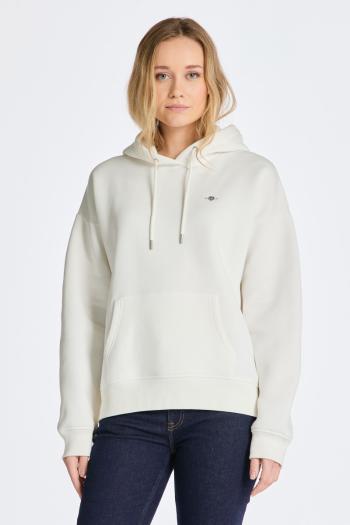 MIKINA GANT REL SHIELD HOODIE EGGSHELL