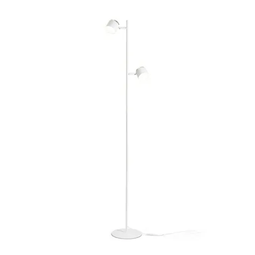 RED - DESIGN RENDL RENDL NOVA II stojanová lampa bílá chrom/mléčný akryl 230V LED 2x3.5W 3000K R14276