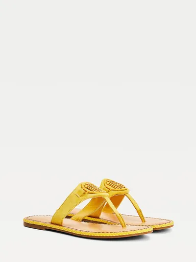 Tommy Hilfiger dámské žluté žabky FW0FW05592 40