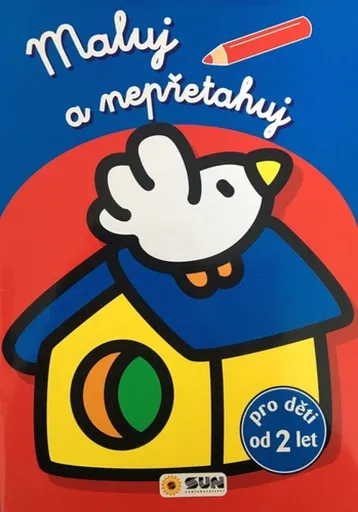 Maluj a nepřetahuj - modrá, ptáček-  od 2 let