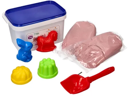 Adam Toys Adam Toys Kinetický písek - pudrový - 2kg + mix formiček zdarma