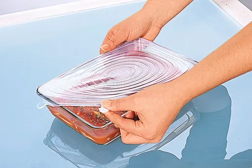 Die moderne Hausfrau Pružná silikonová víčka, 4 ks