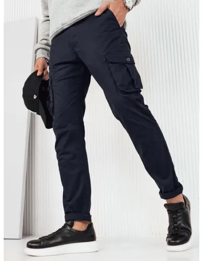 Pánské kalhoty cargo tmavě modré