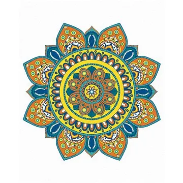 Zuty - Malování podle čísel - MANDALA V, 80x100 cm, vypnuté plátno na rám (HRAmmb11925nad)
