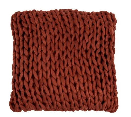Pletený vínový polštář Tricot - 40*40 cm J-Line by Jolipa