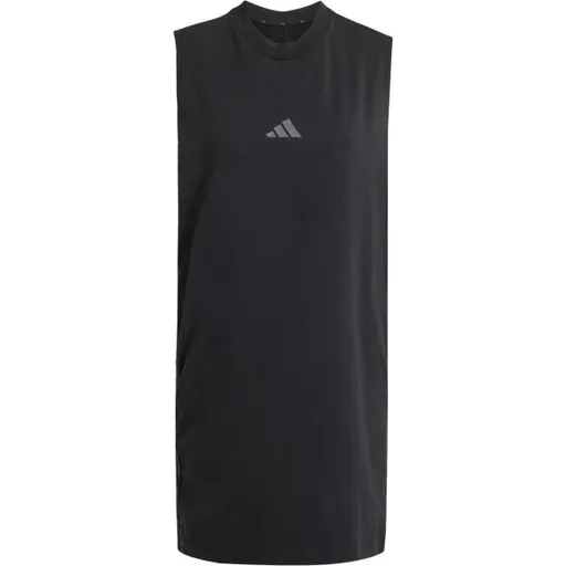 adidas ESSENTIALS 3-STRIPES DRESS Dámské šaty, černá, velikost