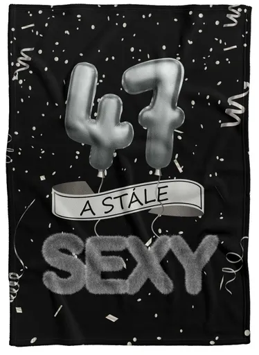 Deka Stále sexy – Černá (věk: 47, Podšití beránkem: NE)