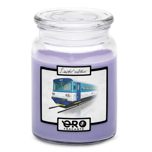 Svíčka 810 modrá (Vůně svíčky: Levandule)