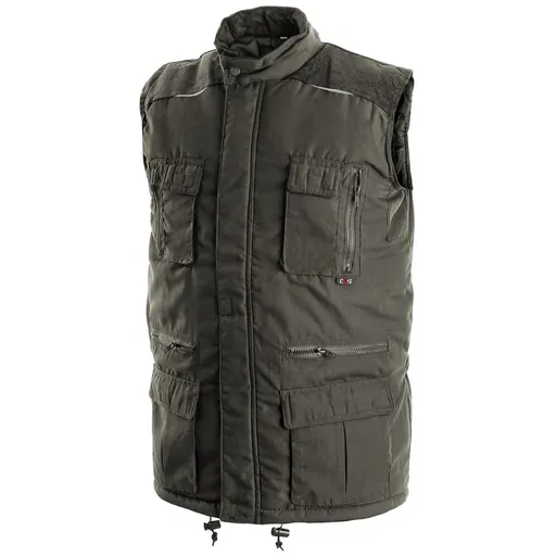 Canis (CXS) Zateplená pracovní vesta OHIO - Zelená | 2XL