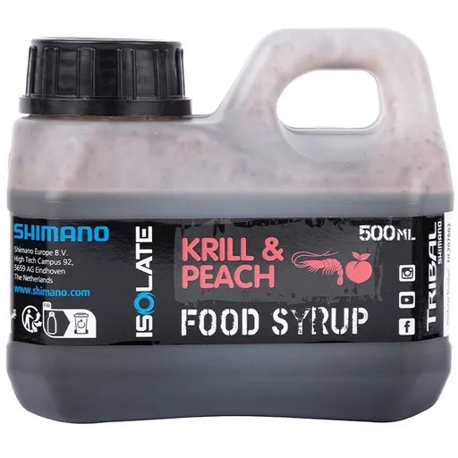 Shimano booster isolate food syrup attractant krill peach 500 ml