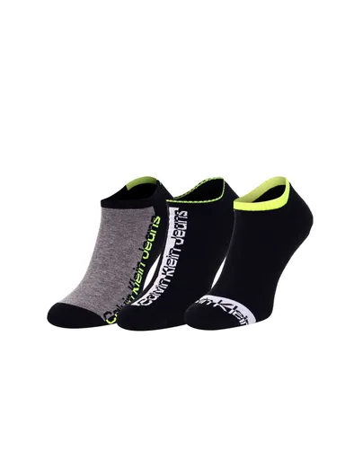 Calvin Klein pánské černé ponožky 3pack 701218736 999