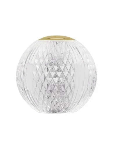 NOVA LUCE stolní lampa BRILLANTE zlatý hliník a akryl LED 1.5W 230V 3200K IP20 9522020