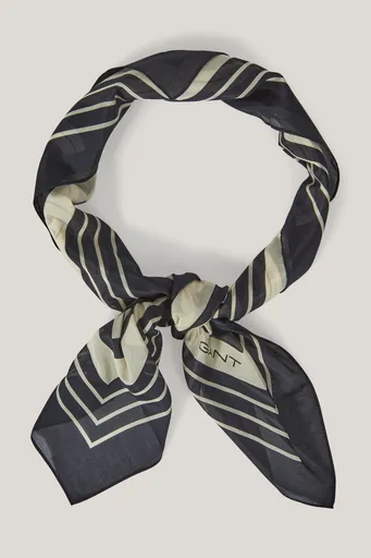 ŠÁTEK GANT G PATTERN COTTON SILK SARONG BLACK