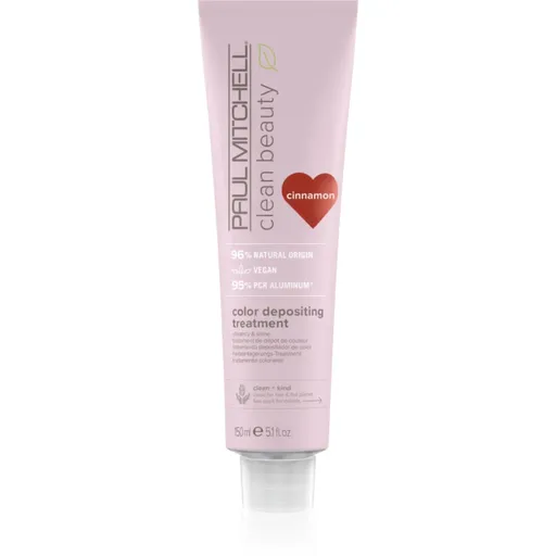 Paul Mitchell Clean Beauty Color Depositing Treatment vyživující maska pro barvené vlasy odstín Cinnamon 150 ml