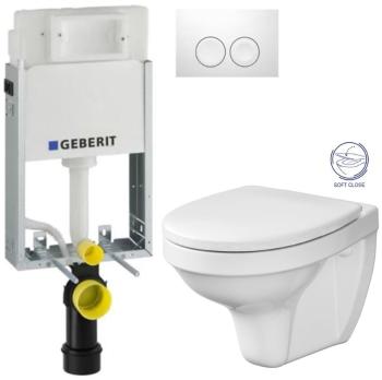 GEBERIT KOMBIFIX Basic tlačítko DELTA 21 WC CERSANIT DELFI + SOFT SEDÁTKO 110.100.00.1 21BI DE2