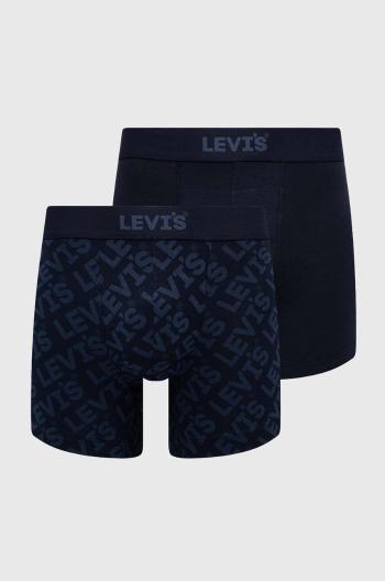 Boxerky Levi's 2-pack pánské, tmavomodrá barva