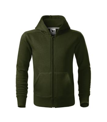 MALFINI Dětská mikina Trendy Zipper - Military | 122 cm (6 let)