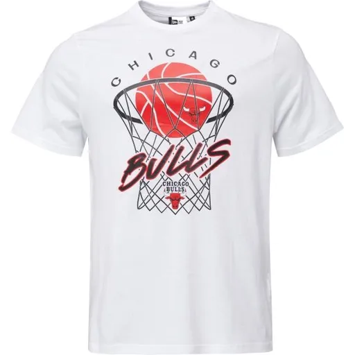 New Era CHICAGO BULLS NBA NET Pánské triko, bílá, velikost